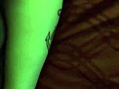 Damn, this ghetto white bitch is begging for that monster black cock!