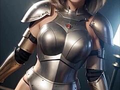 warrior babe's bikini rips off in wild fight!