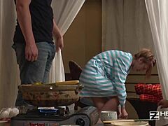 Sweaty Inoue Eri Drenched in Creampie Handjob Cum