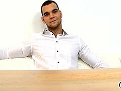 lusty gay dude gets obscene bareback blowjob sucking!