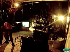 two cocks two pussies and strapon in spanish bdsm dungeon