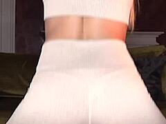 ASS JOB DRY HUMPING CUMS on yoga pants