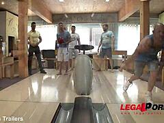 imagine angie moon's tight ass taking dp from six guys after bowling creampie gangbang