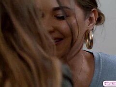 mmm fingering my big tits latina lesbian babe's wet pussy so good...