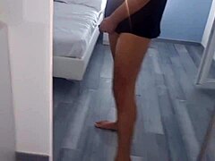 amateur guy strokes intensely to massive cum blast