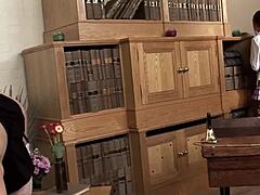 naughty skirt lesbians lick beavers after class 👅💋