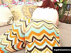 Angelina Castro Marcy Diamond Thick Lesbian Strapon Ride