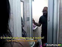 hot maid grazi moreno caught bathroom monster cock tease