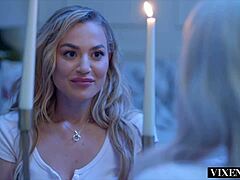 vixenplus skye and blake's curvy bodies grind in lesbian face sitting and scissoring