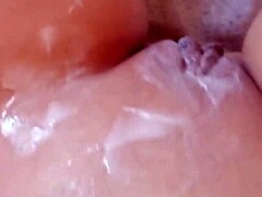 Gretala's Creamy Scented Pussy Dripping Wet!