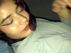 skinny latina rides hermanastro hard after gym swallows every drop 💦😈