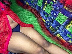 Desi bhabhi fingers her wet pussy in quick masturbation session