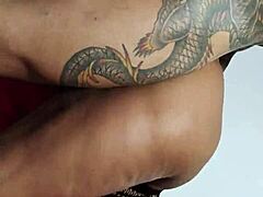 preta brazilian hottie dominates half-bro with hardcore assfucking and ball licking submission