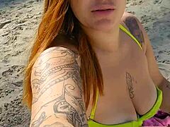 Beach males can't stop staring at my curves