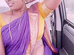 house maid drops dirty telugu talk during wild car sex ride