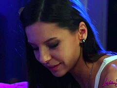 Kyler Quinn and Milana Ricci Scissor in Lingerie Domination!