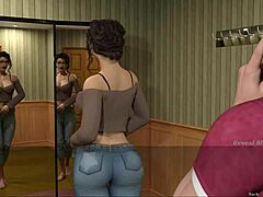 Big ass Latina milf cheats with young stud