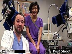 Freshman Nurse Jackie Banes Forces Hitachi Orgasm