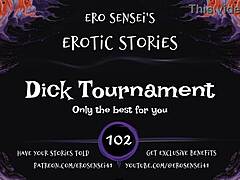 Dick tournament heats up with erotic audio challenges