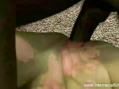 Ebony Cock Teases White Bride's Tight Asshole at Wedding