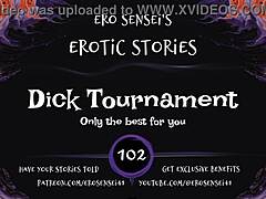 Dick tournament heats up with erotic audio challenges