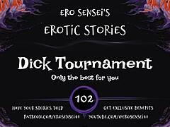 Dick tournament heats up with erotic audio challenges