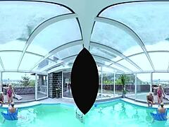 czech big tits blonde foursome anal licking by the pool pov