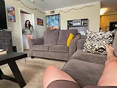 sneaky step sis cami strella rides steve rickz's cock 😏 big ass pov action!