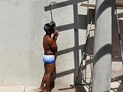 Churrasqueira Girl Takes Full Sausage Deep in Her Tight Ass