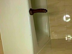 jaidyn venus bbw latina dildo fucks bathtub orgasm