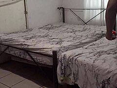 mama chubby bbw cleans room with her fat curvy latina ass