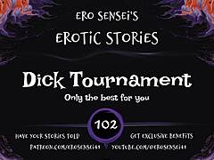 Dick tournament heats up with erotic audio challenges