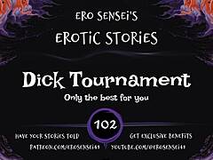 Dick tournament heats up with erotic audio challenges