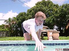 Stepson Pounds Horny Stepmom's Big Tits