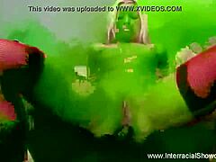 Ebony Cock Teases White Bride's Tight Asshole at Wedding