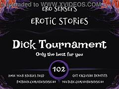 Dick tournament heats up with erotic audio challenges