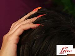 Classy Big Tit Brit Bosses Jerk Off Commands