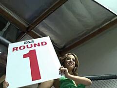 Brunette Mulani Kisses Marco as She Rides His Big Cock in Shaved Pussy