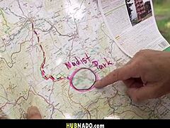 Nudist Redhead Charlie Red Catches Peeping Tom on Beach