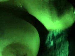 wife bares huge tits outdoors in public tease spots