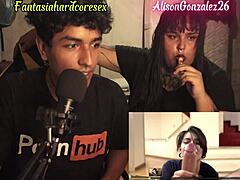alisongonzalez26 reacts to argentine porn gets chubby blowjob pija suck
