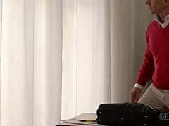 Old Man Fucks Young Blonde Spontaneous Cumshot