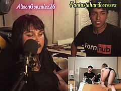 alisongonzalez26 reacts to argentine porn gets chubby blowjob pija suck
