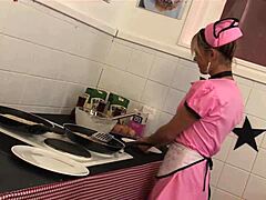 Blonde milf gangbanged rough at diner pussy soaked 4k