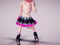 mmd r18 apple pie rocks micro bikini skirt in playful tease