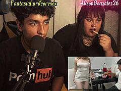 alisongonzalez26 reacts to argentine porn gets chubby blowjob pija suck