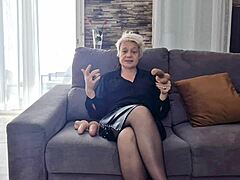 Mature Slut Shares Dildo Tips in Steamy Solo Tease Video Excerpt