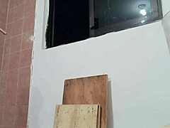 Chubby Wife Flashes Tits Voyeur While Cooking Kitchen