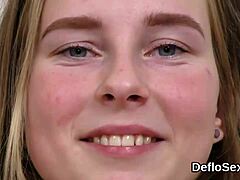 adorable hairless teen nympho fingers tight slit to explosive climax