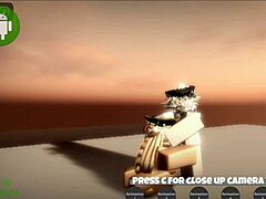 Suggestive Roblox Whore Bends Over Big Ass Teasing Juicy Sex Play